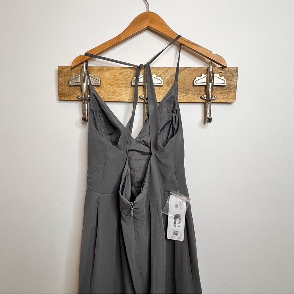 Azazie Becca Steel Gray Dress - Picture 5 of 8